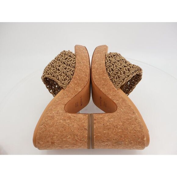 Vince Nicki Croche Women's Shoes Platform Mule Cork Chunky Size 9.5 Sandal Slide - Picture 8 of 12
